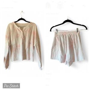 Women's Long Sleeve Tie-Dye Top